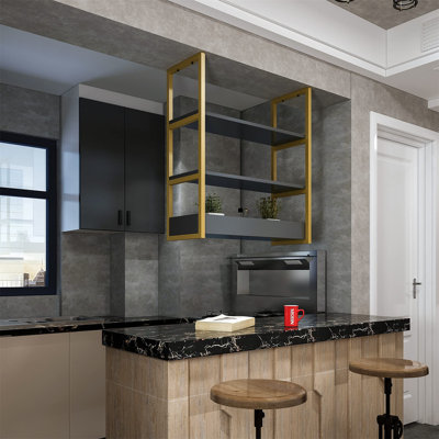 Kero 3 Layer Ceiling Mount Shelf Bracket