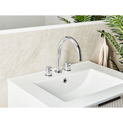 Basin Mixer Tap Magnuson Brass Silver