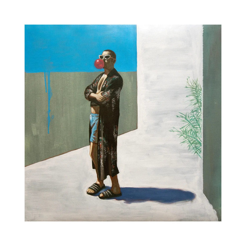 Decadent Young Man by Alexander Grahovsky - Wrapped Canvas Painting, 45.72 cm H x 45.72 cm W