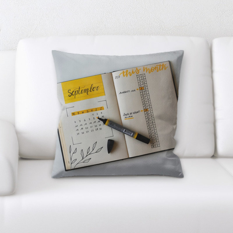 Microsuede Reversible Throw Pillow
