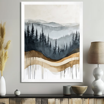 Pins de la Crête Dorée - Tableau sur toile encadrée Forêt