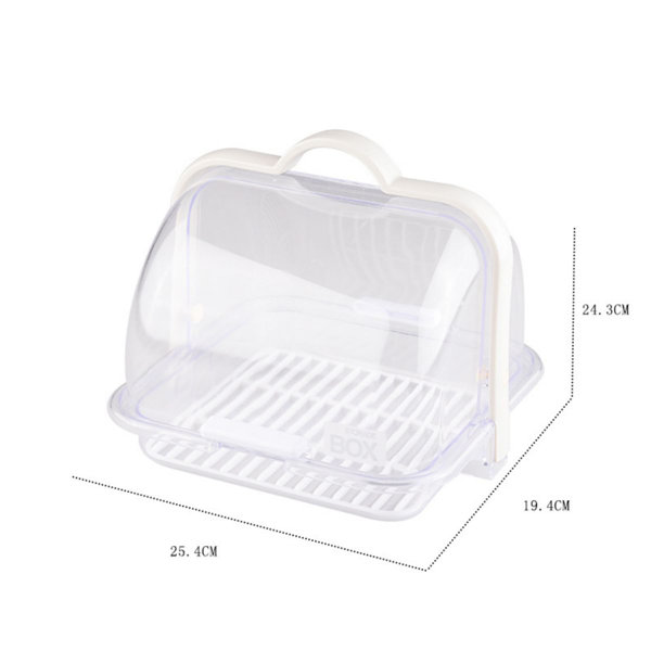 AItaf Bread Storage Container Bread Keeper Clear Plastic Bread Box