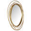 Seyma Round Metal Framed Wall Mounted Accent Mirror in Gold-638168242