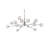 15 - Light Dimmable Sputnik Modern Linear Chandelier-463795394
