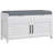 Shoe Bench, Entryway Bench With Shoe Storage, Cushion, Hidden Compartments, Adjustable Shelves And Shutter Doors, 35.4" Shoe Organizer