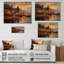 Coucher de soleil indien sur impression sur bois-232445664