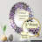 Decorative Oval Wall Mirror, Purple Polka Dot Accent Mirror - Deep Purple Royal Ragdolls-96317592