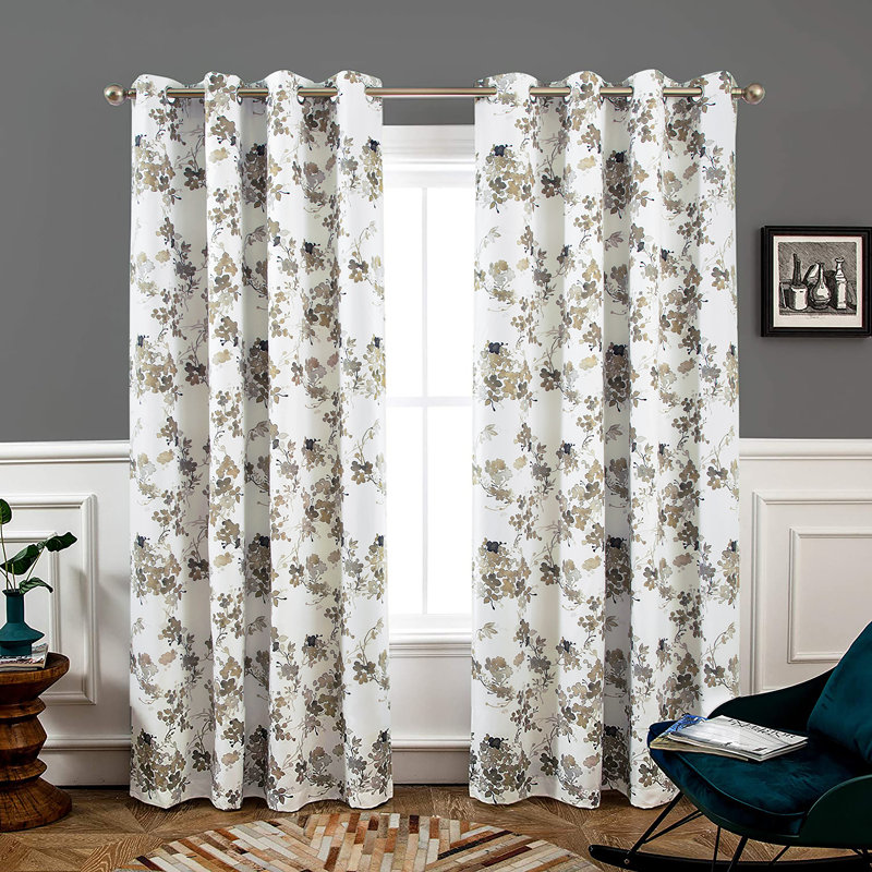 Bushton Blackout Curtain Pair, 52" W x 84" L