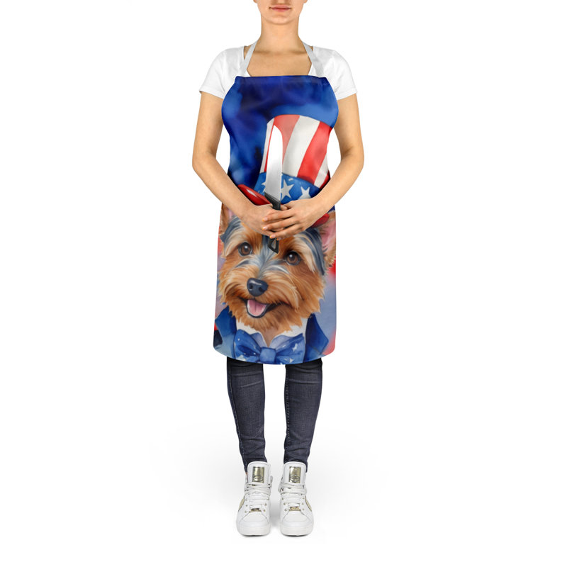 Patriotic American Apron, Australian Terrier