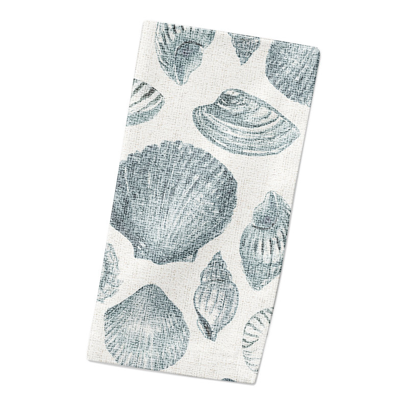 Williamstown Cotton No Pattern Rectangle Napkin, Blue/White/White