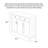 American-style Light Luxury White-Grey Solid Wood Shoe Cabinet