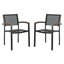 Chaise de patio empilable Gabrielo
