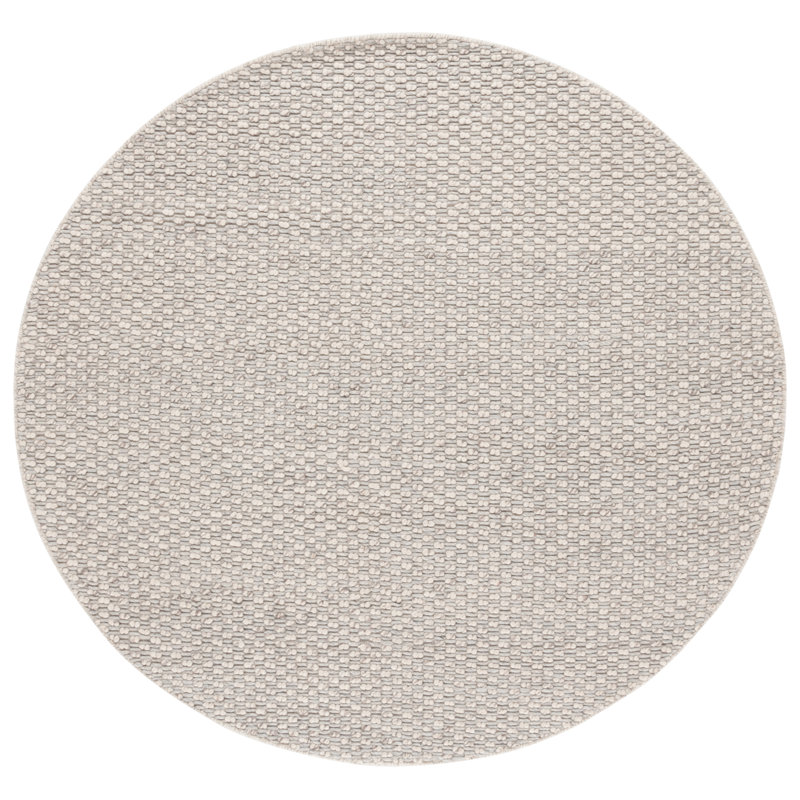 Tapis argenté / ivoire Vermont 851, Rond 6 pi