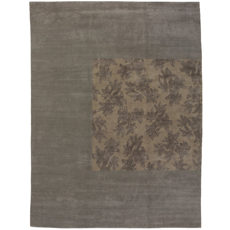 Lily Ii Hand-Knotted Area Rug in Titanium