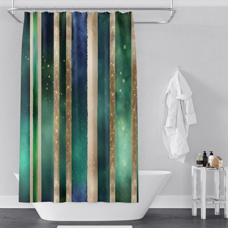 Rideau de douche abstrait Sharmel, H 72 po x l 70 po