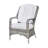 Northpoint Premium All-Weather Wicker Outdoor Dining Armchair with Cushion