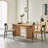 Solid wood environmental large dining table-109975781-109975778