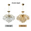 19.7 Inch American Classic Golden Crystal Chandelier Suitable For Living Room And Dining Room