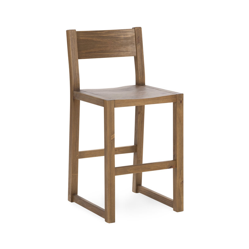 Cabrini Bar & Counter Stool, Counter Stool (24" Seat Height), Honey Brown