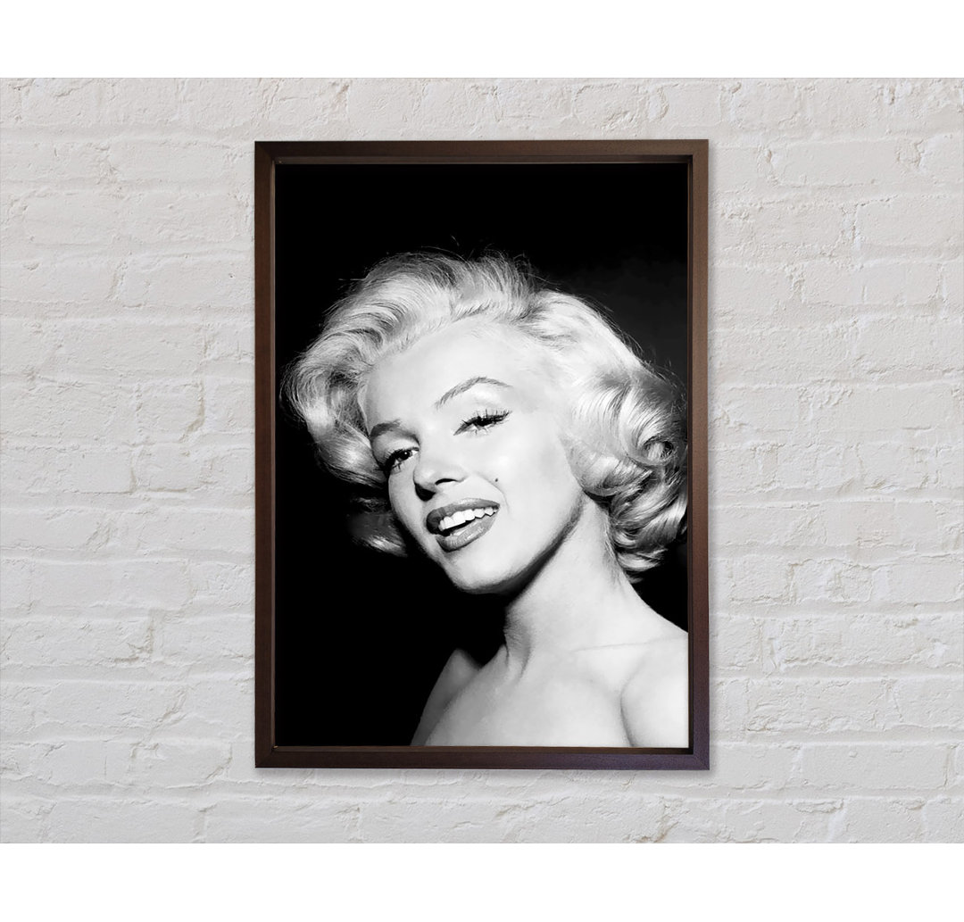 Marilyn Monroe Beautiful Face - Einzelner Bilderrahmen Kunstdrucke auf Leinwand