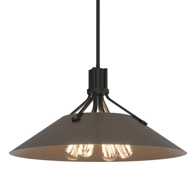 Henry 4 - Light Single Cone Pendant, Natural Iron, Bronze