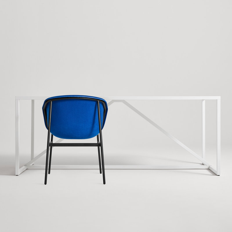Past Life Upholstered Armchair, Black, Cobalt