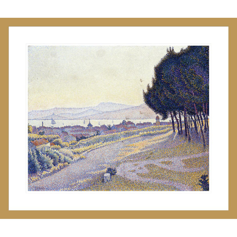 «Pinewood St. Tropez» par Paul Signac - Estampe numérique, H 20,88 po x l 29,5 po