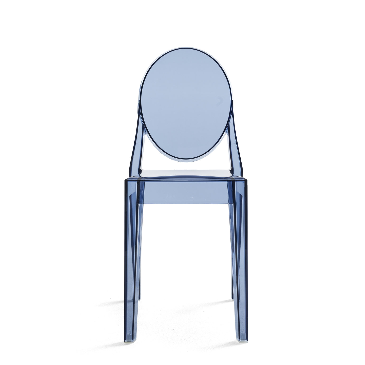 Ghost Stackable Patio Side Chair, Powder Blue
