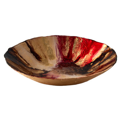 Abstract Red Bowl