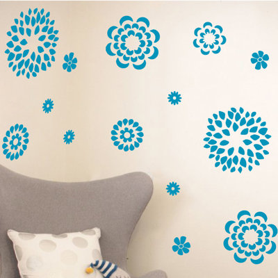 Adhésif décoratif motif floral