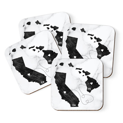 Coaster de Californie et Rhode Island