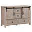 Commode de chambre à coucher avec 4 tiroirs et portes de grange coulissantes Terramuggus-664207717