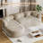 Curved Boneless L-Shaped Sectional Sofa With Chaise Lounge, No Assembly Required-1950837446-1950837467