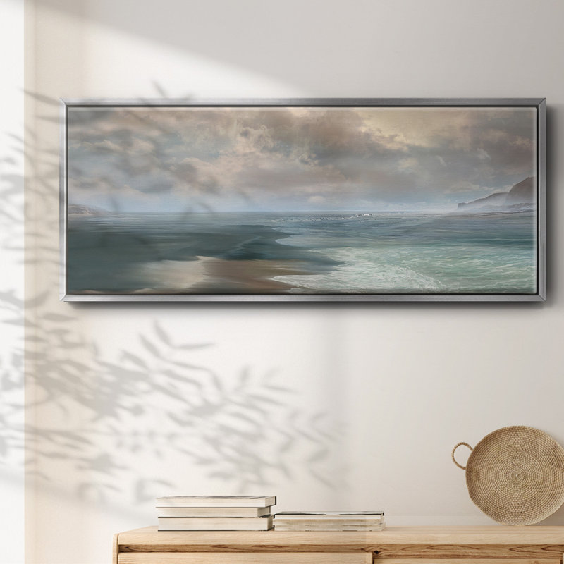 Rushing, reproduction d'art sur toile, Argent, H 12 po x l 30 po x P 1,5 po