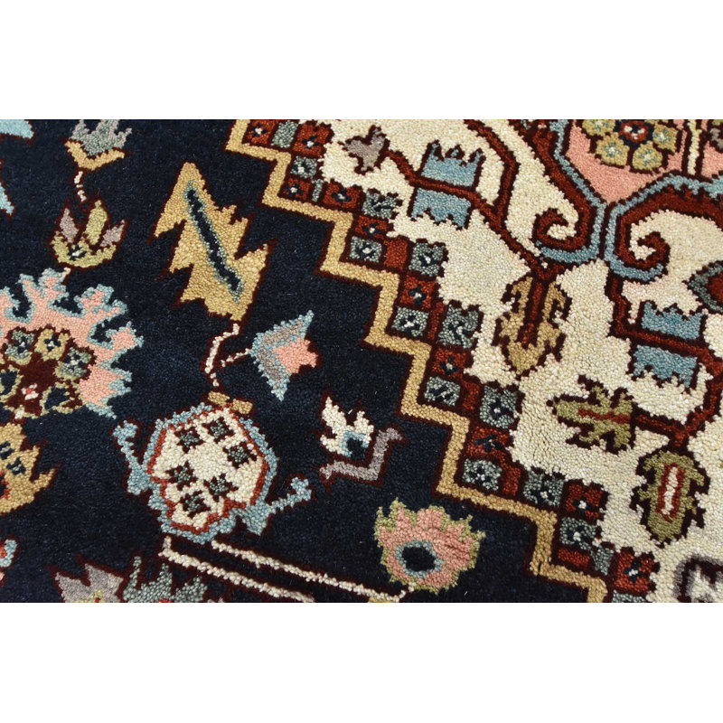 Nellwyn One-of-a-Kind Rectangle 8'10" x 11'9" New Age Rectangle Wool Area Rug