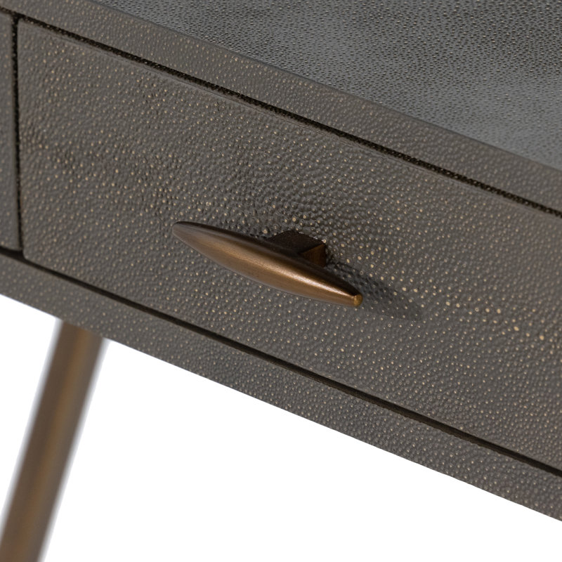 Shagreen Writing Desk, Gray Shagreen