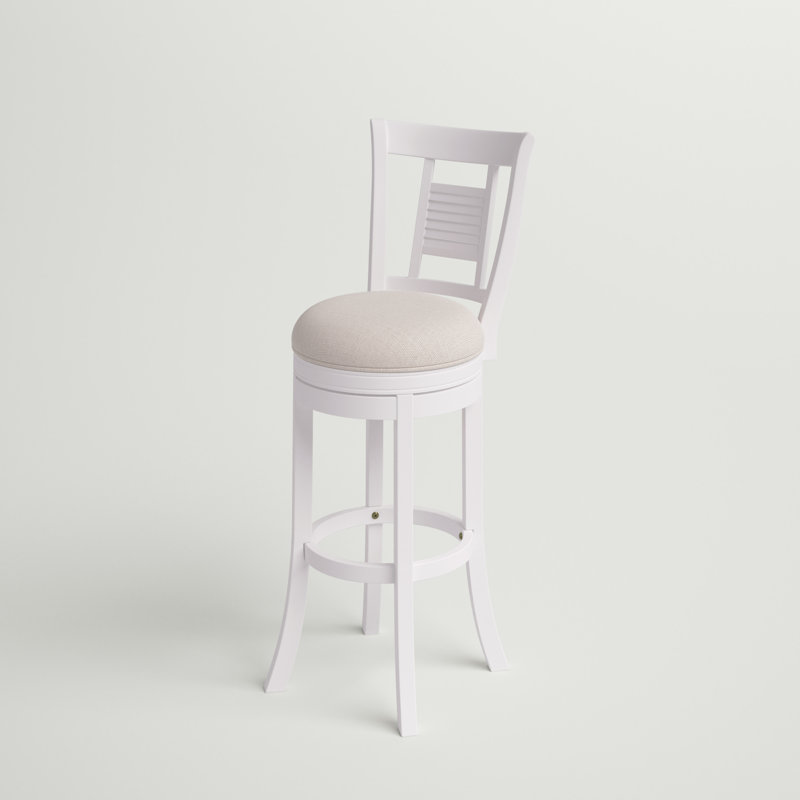 Ardingly Swivel Upholstered Counter Stool with Solid Wood Frame, Counter Stool (26” Seat Height)