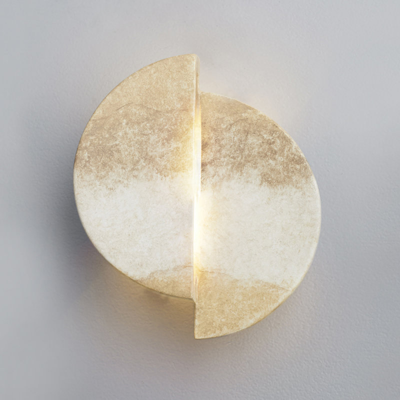 Ambiance 1 - Light LED Flush Mounted Sconce, Greco Travertine