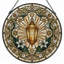 Panneau de vitrail lanterne florale ， 7,8H-1326706624