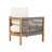Harrill Outdoor Acacia Wood Club Chair With Cushions-664442240