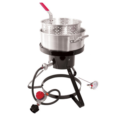 Outdoor 1-Burner Propane Deep Fryer