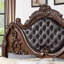 Lit traditionnel luxueux cerisier brun-878235396