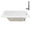 Baignoire de trempage en acrylique 60 po x 32 po, drain inclus-97544706