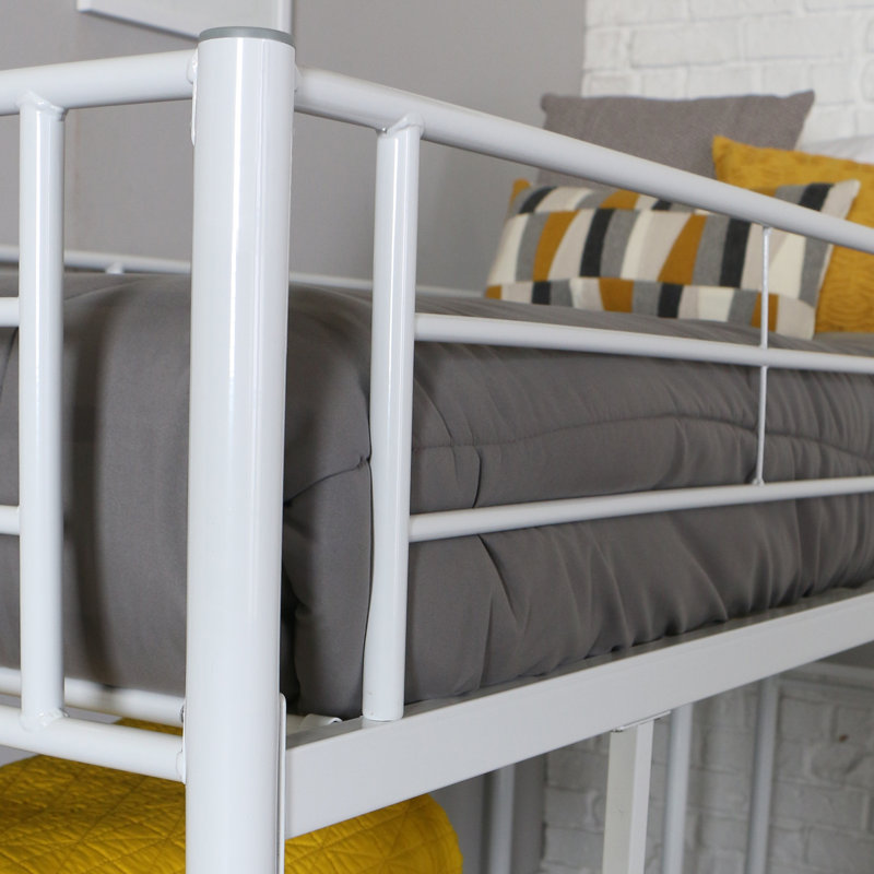 Nanafalia Kids Twin Loft Bed, White