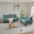 Collington 70" Square Arm Tufted Seat Sofa-1247163013