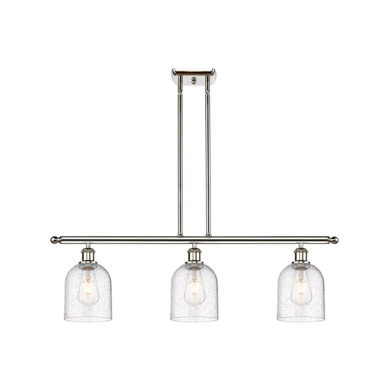Odaniel 3 - Light Kitchen Island Pendant, Seedy, Polished Nickel