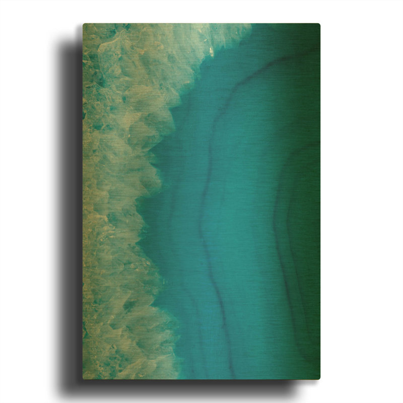 «Agate Geode I» par Wild Apple Portfolio, art mural en métal doré, 24 po x 36 po, 24"x36"