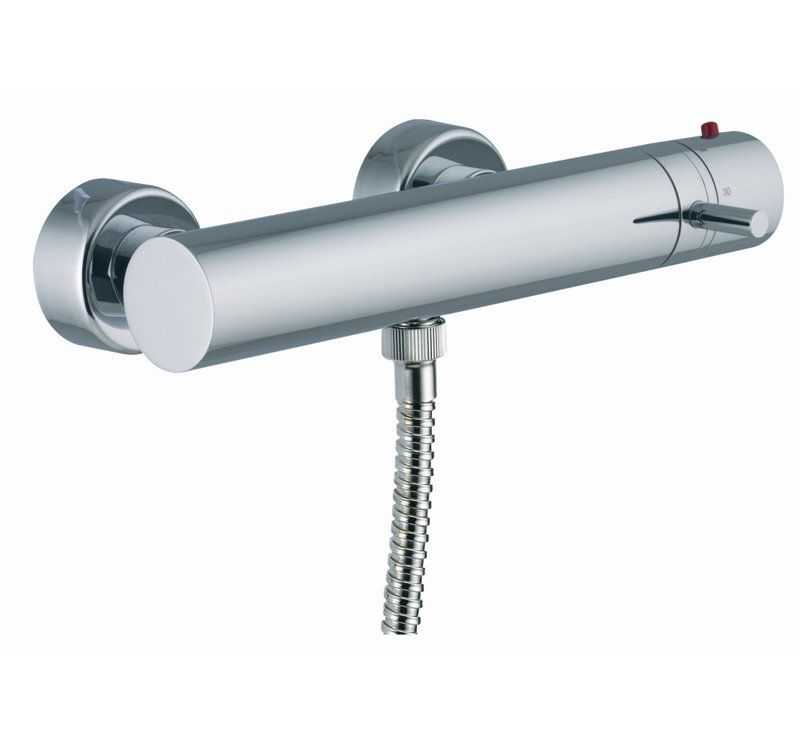 Garniture de robinet de douche thermostatique mural Spillo seulement, Chrome