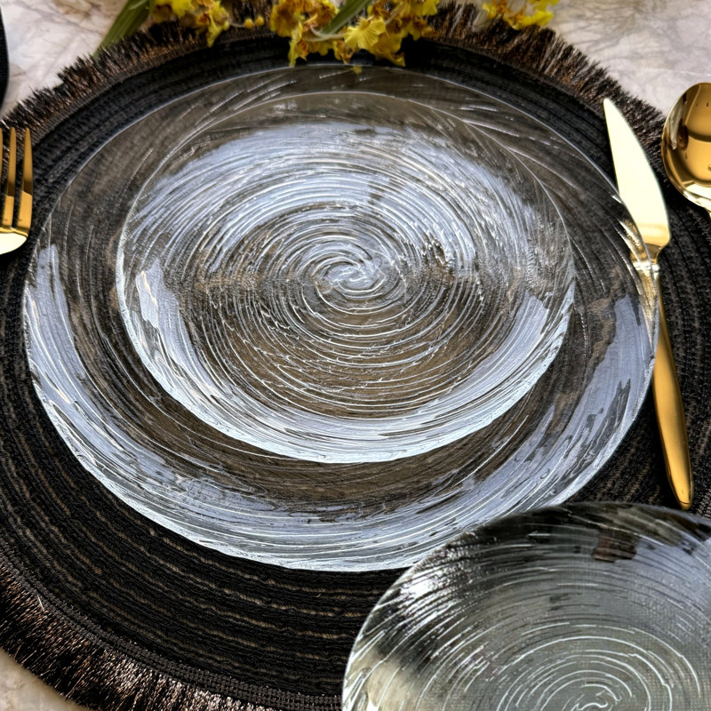 Service de table en verre 18 pièces Lyalya