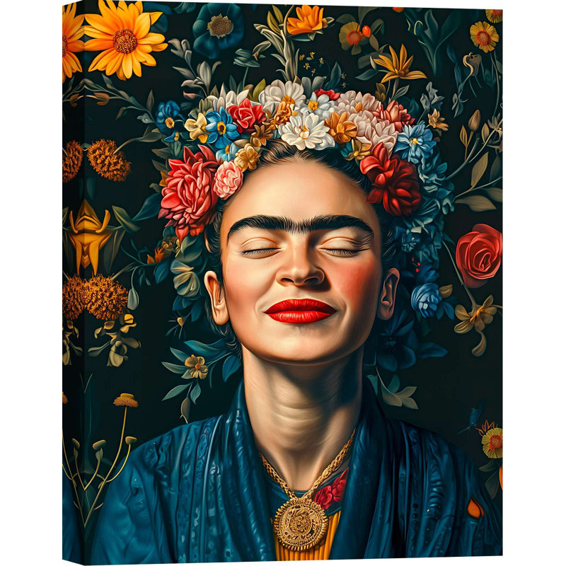 Frida's Smile by Matt Spencer - Wrapped Canvas Print, 80 cm H x 60 cm W